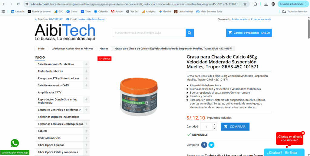 página web con url muy extenso