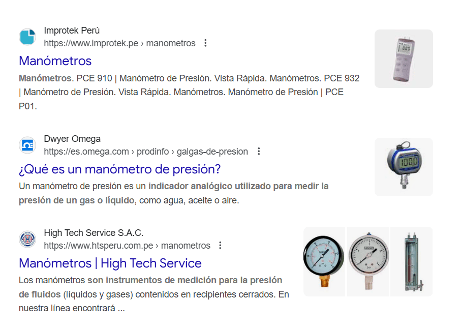 palabra clave manometros